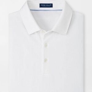 NWT Peter Millar Excursionist Flex Polo Shirt - Large White